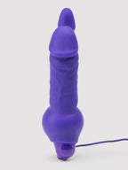 Double O Heaven 10 Function Vibrating Silicone Double Penetration Dildo, Purple