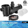 1.0 hp 5220 gph above ground swimming pool pump w/ strainer basket etl certified