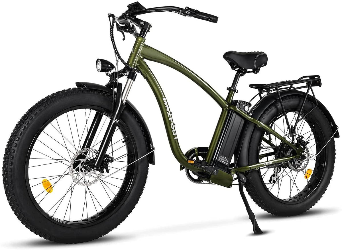 NF MaxFoot MF-18 Electric Bike 26" Fat Tire, 750W 48v 13Ah Mountain Ebikes, Removable Lithium Battery Commuter Bicycle, 23 MPH Max Speed LCD Display