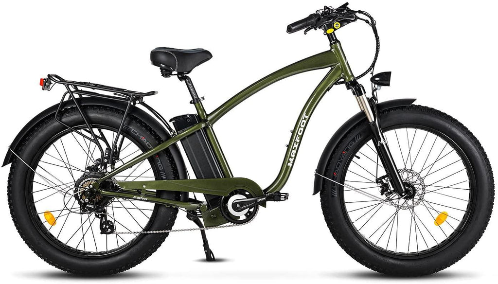 NF MaxFoot MF-18 Electric Bike 26" Fat Tire, 750W 48v 13Ah Mountain Ebikes, Removable Lithium Battery Commuter Bicycle, 23 MPH Max Speed LCD Display