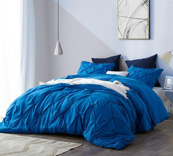 BYB Pacific Blue Pin Tuck Comforter - King