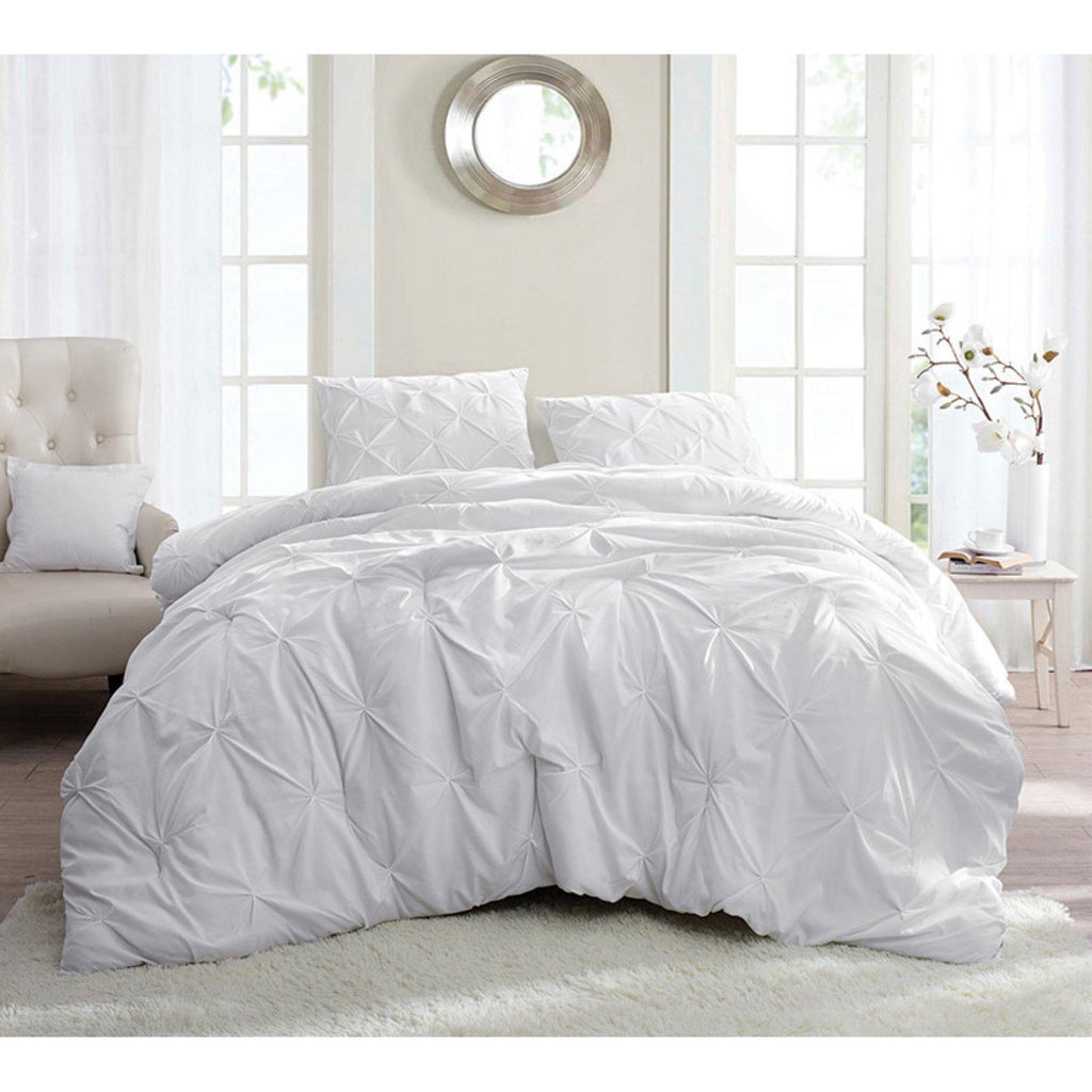 BYB Pacific Blue Pin Tuck Comforter - King