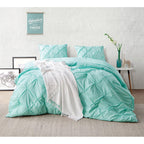 BYB Pacific Blue Pin Tuck Comforter - King