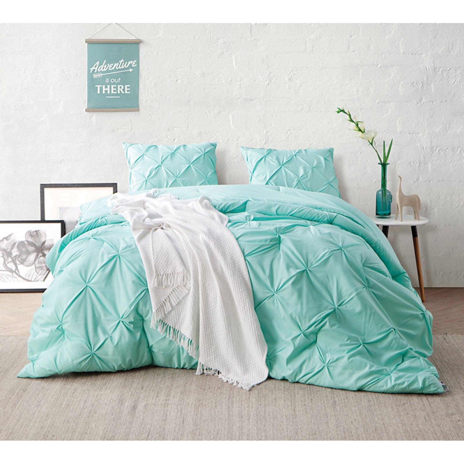 BYB Pacific Blue Pin Tuck Comforter - King