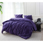 BYB Pacific Blue Pin Tuck Comforter - King