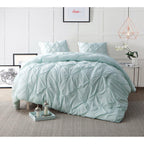 BYB Pacific Blue Pin Tuck Comforter - King