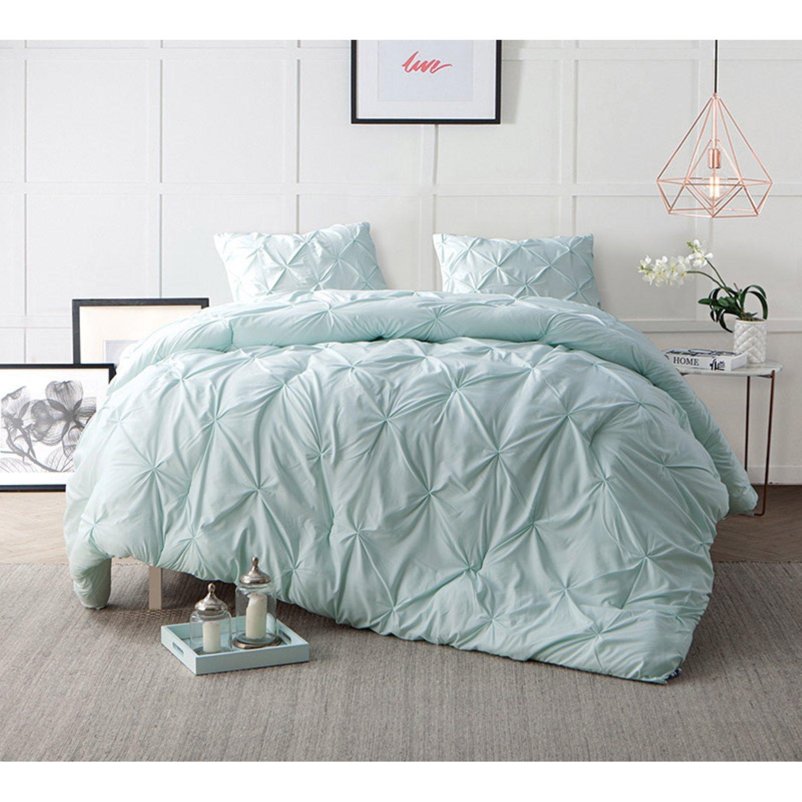 BYB Pacific Blue Pin Tuck Comforter - King