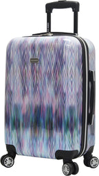 20 Inch Carry On Luggage Collection - Scratch Resistant (ABS + PC) Hardside Suitcase - er Lightweight Bag with 8-Rolling Spinner Wheels (Diamond)