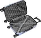 28 Inch Checked Luggage Collection - Scratch Resistant (ABS + PC) Hardside Suitcase - er Lightweight Bag with 8-Rolling Spinner Wheels (Diamond)