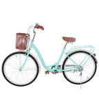 26 Inch Classic Bicycle Retro Bicycle Beach Cruiser Bicycle Retro Bicycle,Cruiser Bikes,Blue