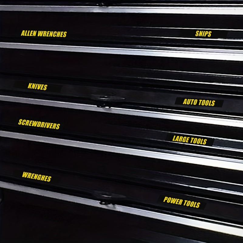 Organize Your Toolbox in Style: 36pcs/set Tool Box Label Decal Sticker Set