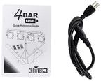 Chauvet 4BAR USB D-Fi Lighting Fixture+Tripod Stand+Footswitch+Bag+LED Fogger