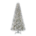 9 ft Starry Light Flocked Christmas Tree