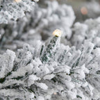 9 ft Starry Light Flocked Christmas Tree