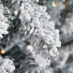 9 ft Starry Light Flocked Christmas Tree