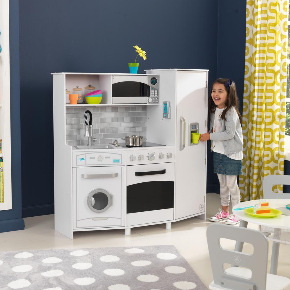 White LarPlay Kitchen