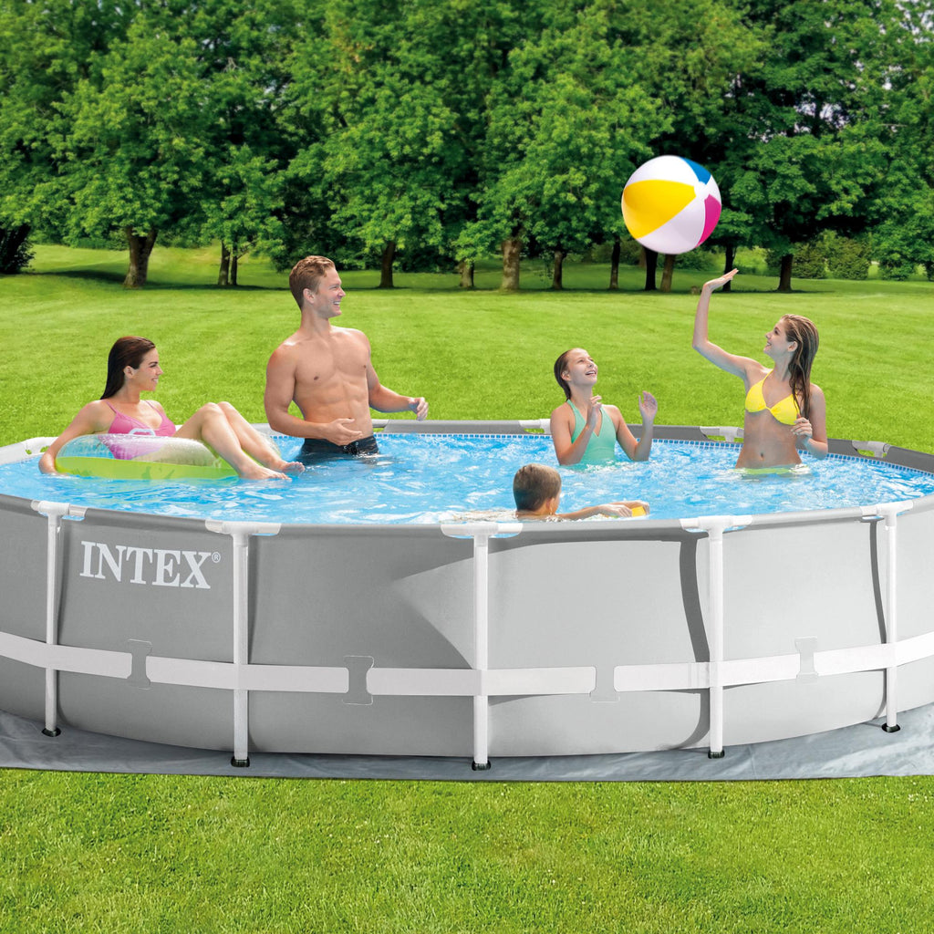 26723EH 15ft x 42in Prism Frame Above Ground Swimming Pool Set with Easy Set Up and Filter