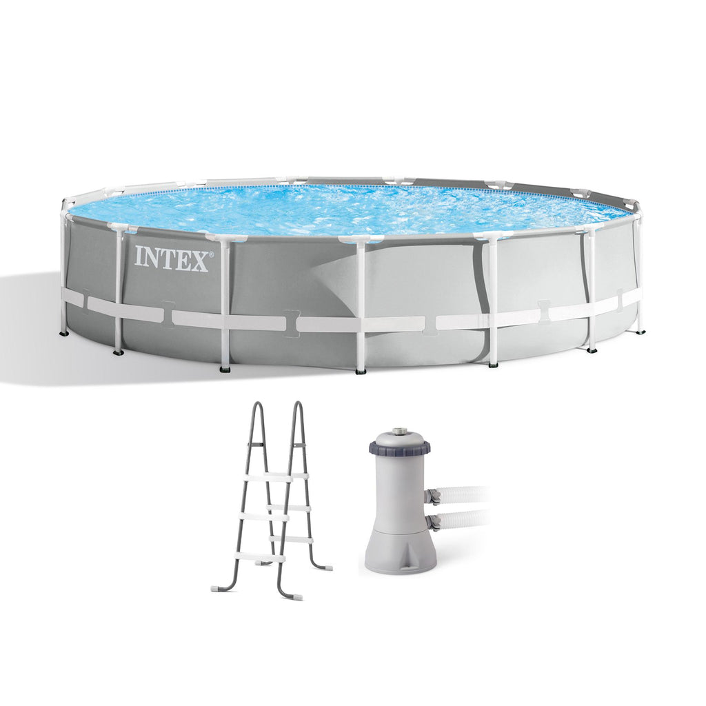 26723EH 15ft x 42in Prism Frame Above Ground Swimming Pool Set with Easy Set Up and Filter