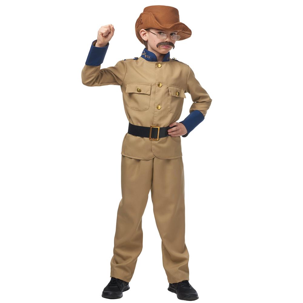 Boys Teddy Roosevelt President Costume size Medium 8-10