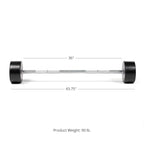 Fitness Straight Rubber Fixed Barbell 90 lb.