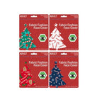 Kole Imports MO189-200 4 Assorted  Adult Candy Canes &amp; Gingerbread Washable Face Masks, Pack of 200