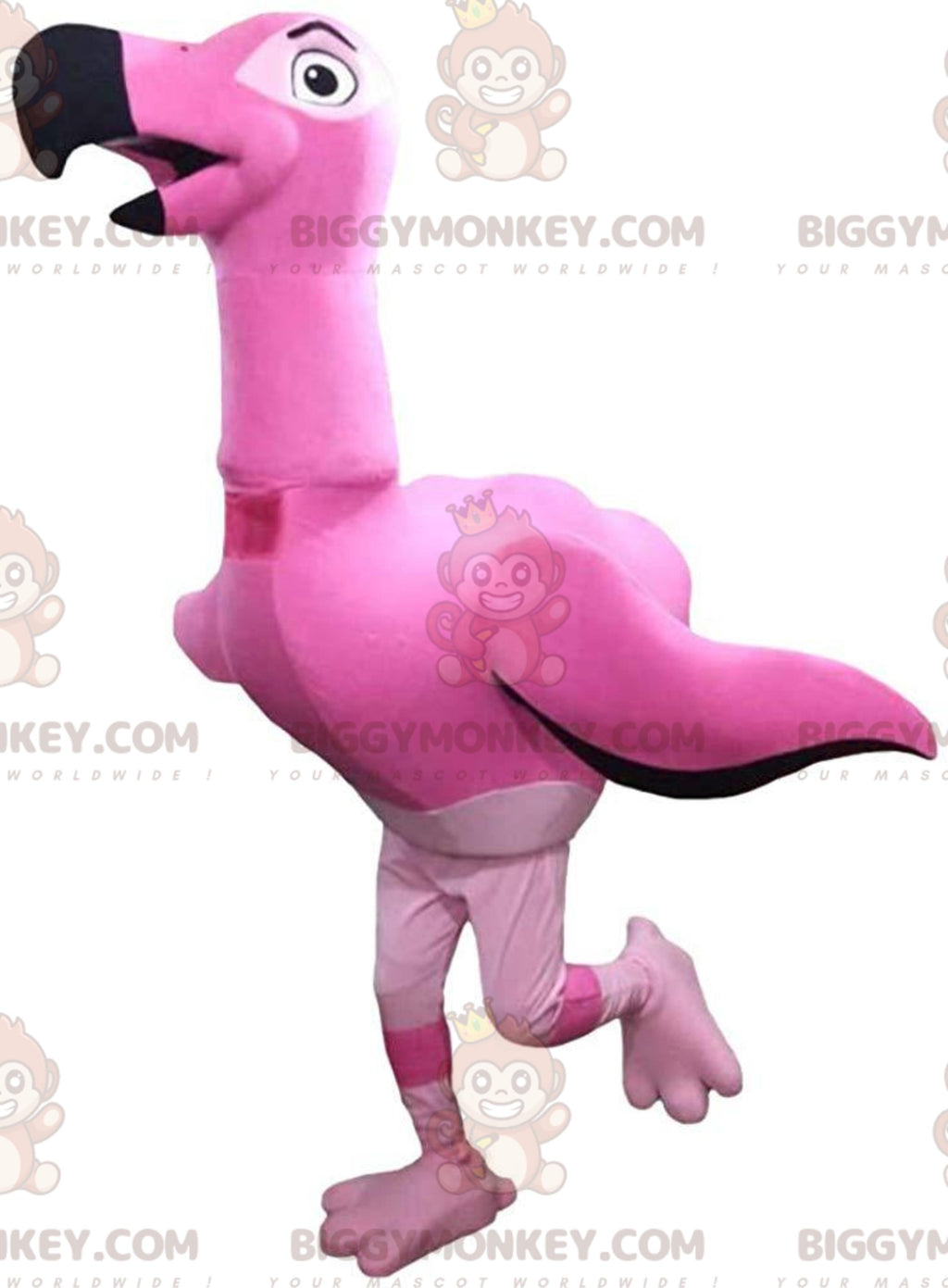 Giant Flamingo BIGGYMONKEYMascot Costume, Big Pink Bird Costume