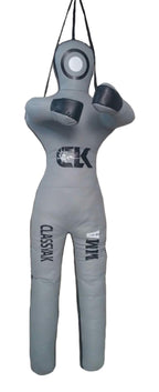 QUADRO MMA Martial Arts Grappling Dummy Jiu Jitsu Punching Bag With Hanging Strap Gray - 48 inches