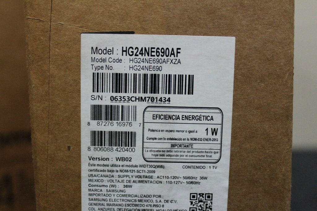 samsung hg24ne690af 690 series 24" class hd smart hospitality led tv new in box