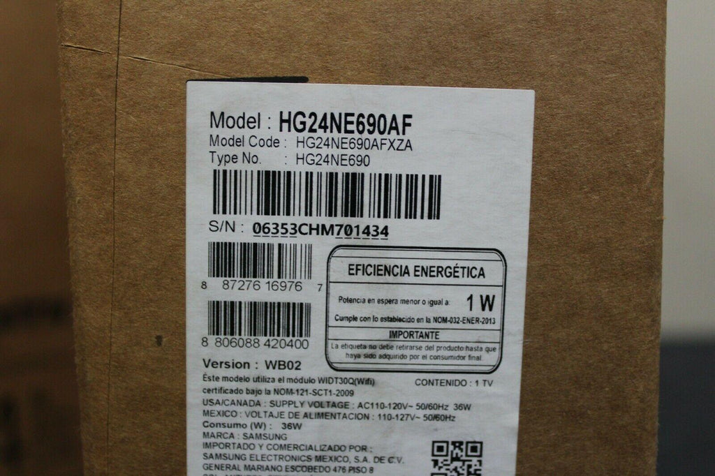 samsung hg24ne690af 690 series 24" class hd smart hospitality led tv new in box
