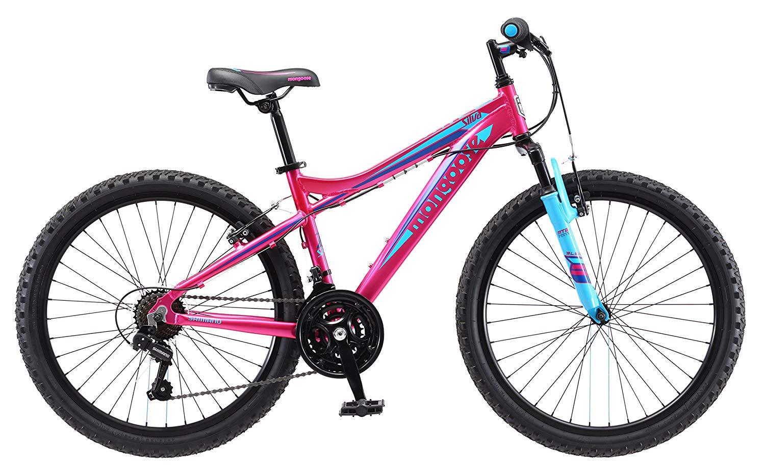 Mongoose 24 In. Silva Mountain Bike, Pink