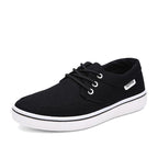 Men Handmade Lace-up Canvas Shoes