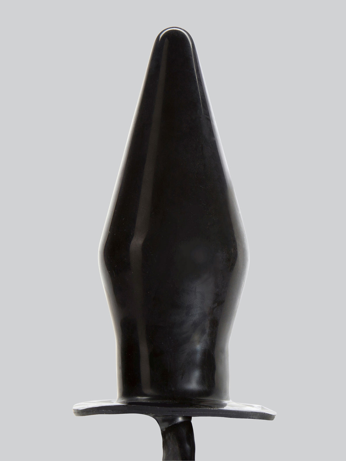 Cock Locker Large Inflatable Butt Plug 7.5 Inch, Black