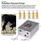 goat milking machine pump milker machine auto-stop device for goat livestock household farm stainless steel food grade bucket milking device (14l)