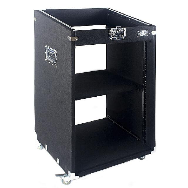 Studio Mixer DJ Booth Cart Stand AMP Stage Gear Rack Mount Cabinet