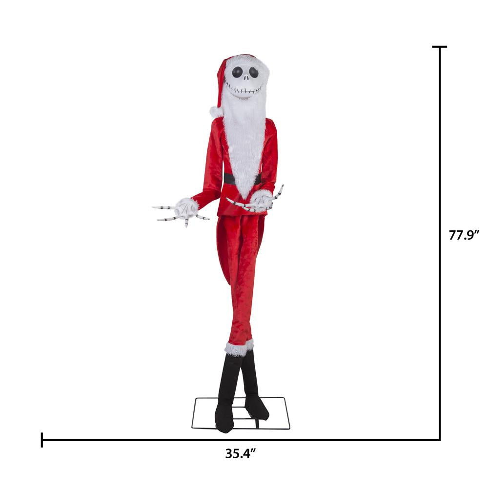 Life Size Animated The Nightmare Before Christmas Jack Skellington as Sandy Claws