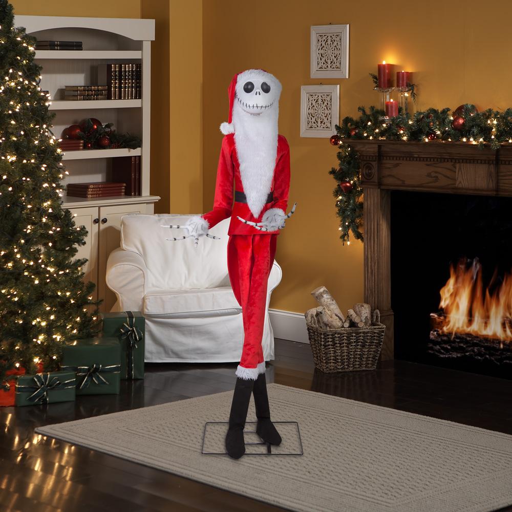 Life Size Animated The Nightmare Before Christmas Jack Skellington as Sandy Claws