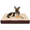 KOPEKS Rectangular Orthopedic Memory Foam Dog Bed - Includes Waterproof Inner Protector &amp; Removable Cover