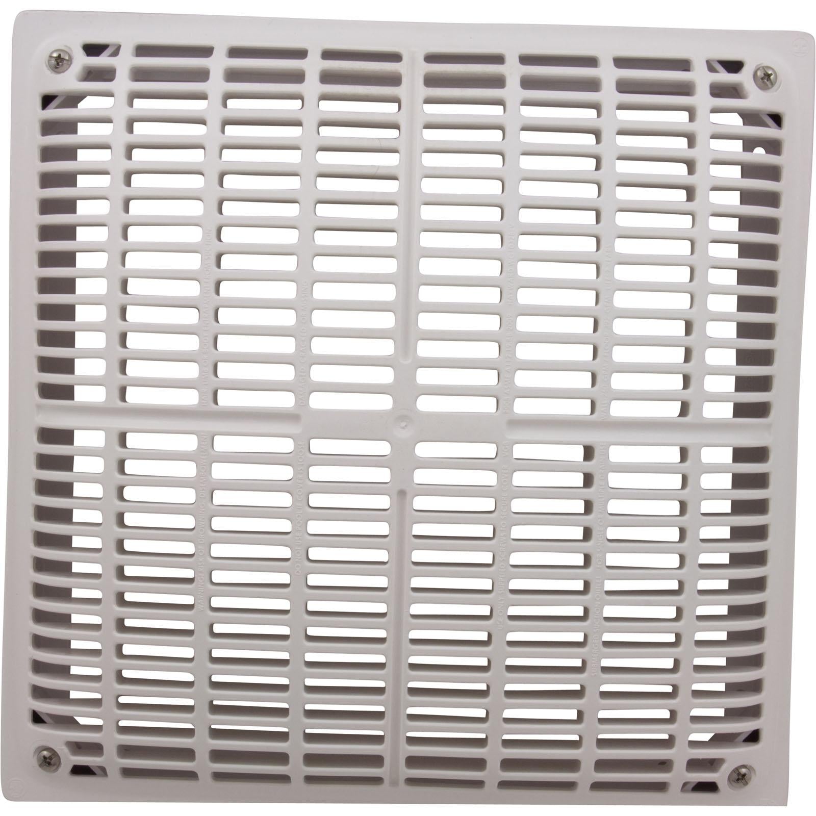 Hayward Main Drain Grate, Hayward Low Velocity, 12" x 12"Sq, w/Frame