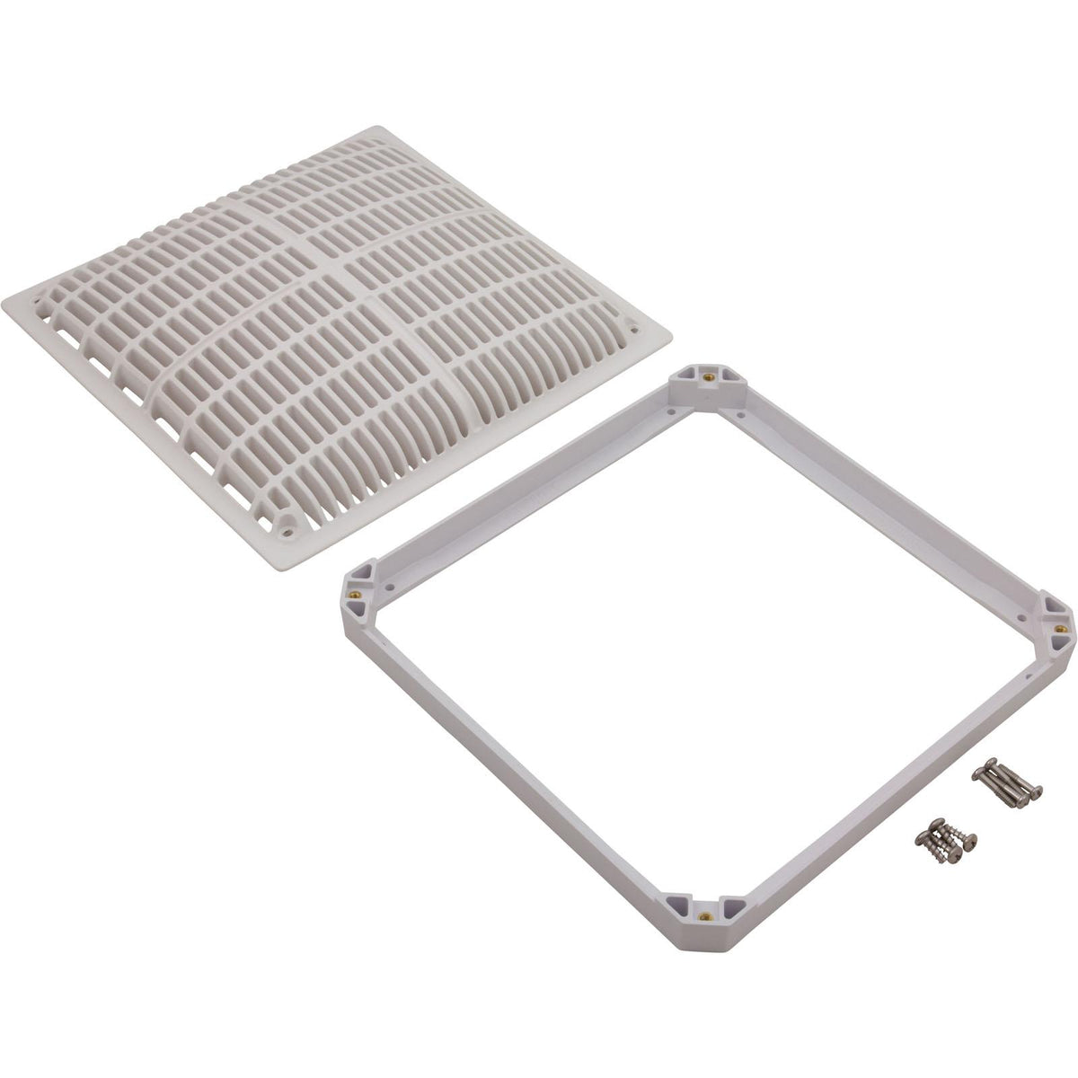 Hayward Main Drain Grate, Hayward Low Velocity, 12" x 12"Sq, w/Frame