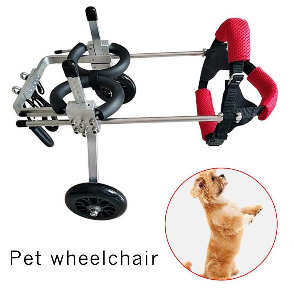 Supicity Adjustable Dog Wheelchair for Back Legs,Hind Legs Auxiliary Pet Wheelchair,Soft Comfortable Dog Wheelchair for Small/Medium/LarDog Refined