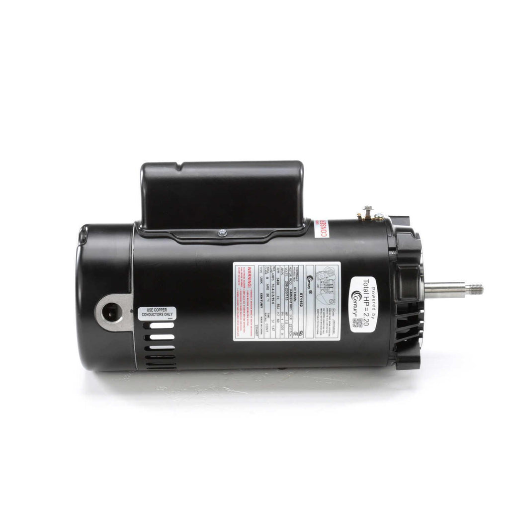 1.5 hp 3450 rpm 56j frame 115/230v swimming pool pump motor century # st1152