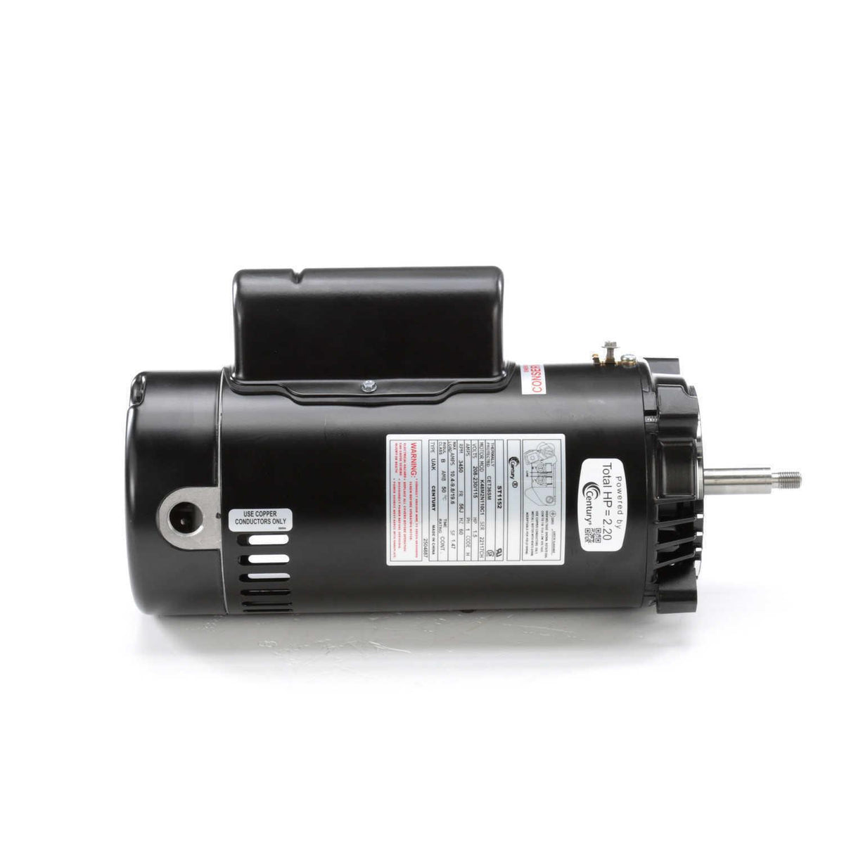 1.5 hp 3450 rpm 56j frame 115/230v swimming pool pump motor century # st1152