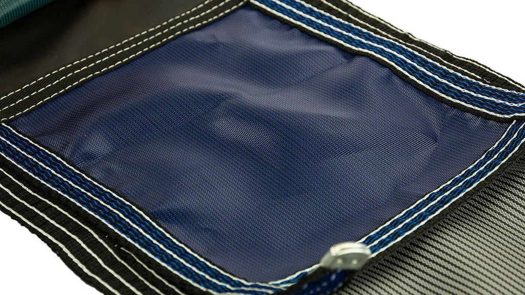 18'x36' inground rectangle swimming pool winter safety cover blue mesh 12 year