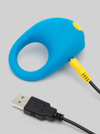 ROMP Juke Rechargeable Vibrating Cock Ring, Blue