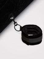DOMINIX Deluxe Large Inflatable Wedge, Handcuff and Blindfold Set, Black