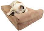 Big Barker Mini - 4" Pillow Top Orthopedic Dog Bed with Headrest for Small and Medium Sized Dogs 20-50 Pounds