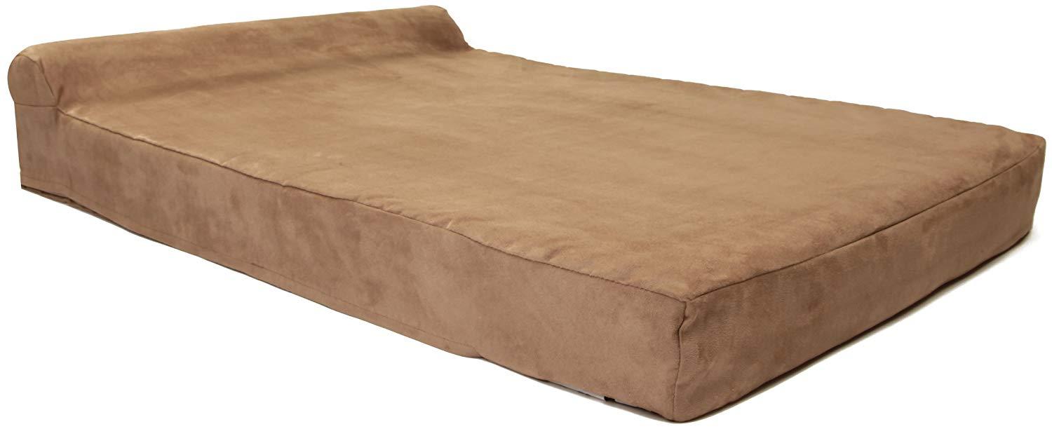 Big Barker Mini - 4" Pillow Top Orthopedic Dog Bed with Headrest for Small and Medium Sized Dogs 20-50 Pounds