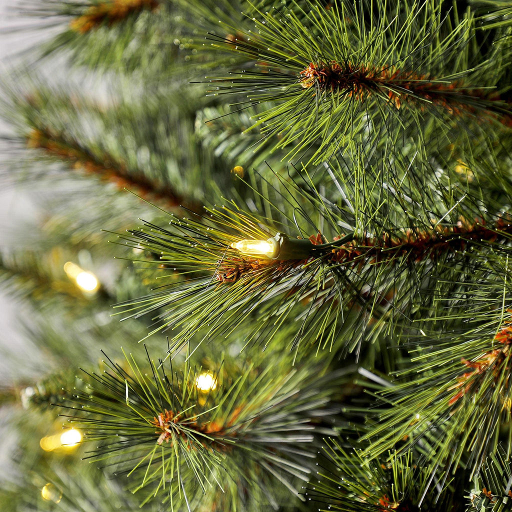 Holiday Time Prelit 600 LED Clear Lights, Prescott Pine Artificial Christmas Tree, 7.5'