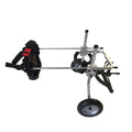ZHIJIA Pet Disabled Wheelchair Disabled Pet Wheelchair 2 Rounds Dog Hind Leg Moped Light Weight Adjustable Multi-Size Optional
