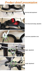 ZHIJIA Pet Disabled Wheelchair Disabled Pet Wheelchair 2 Rounds Dog Hind Leg Moped Light Weight Adjustable Multi-Size Optional